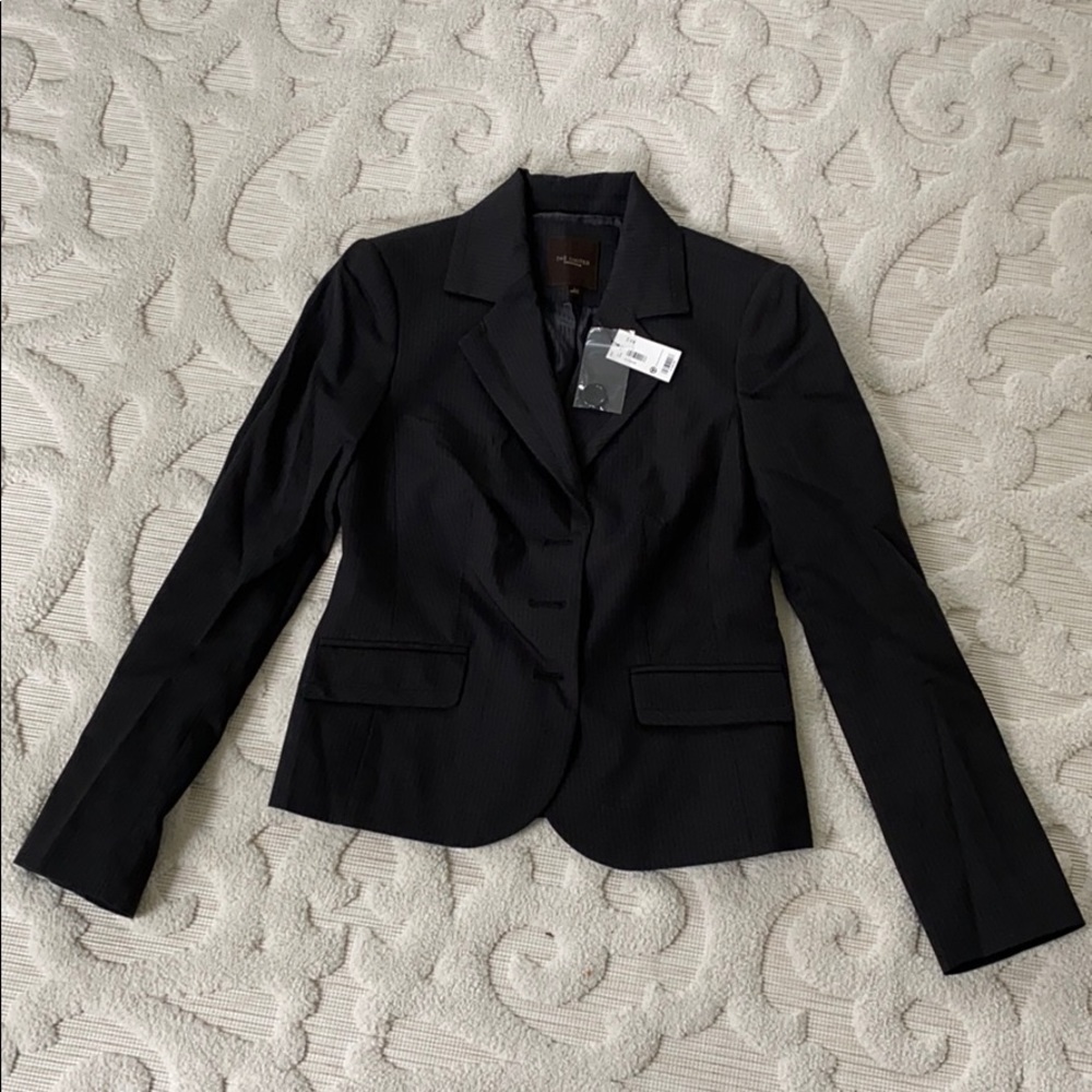 The limited black pinstripe blazer